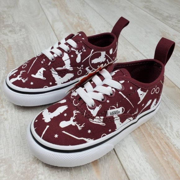 burgundy harry potter vans